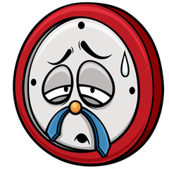 Vector illustration of Cartoon clock