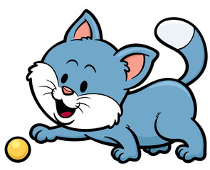 Vector illustration of Cat cartoon