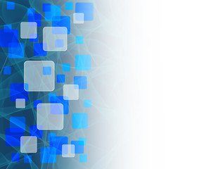 Naklejka premium Digital Squares on abstract background