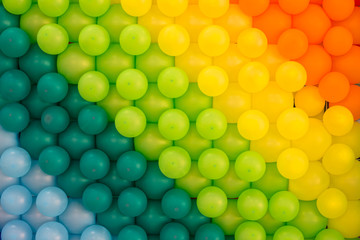 Colorful balloons design like rainbow color. user for background