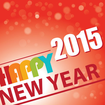 Happy New Year 2015 - Poster / Template / Background Design