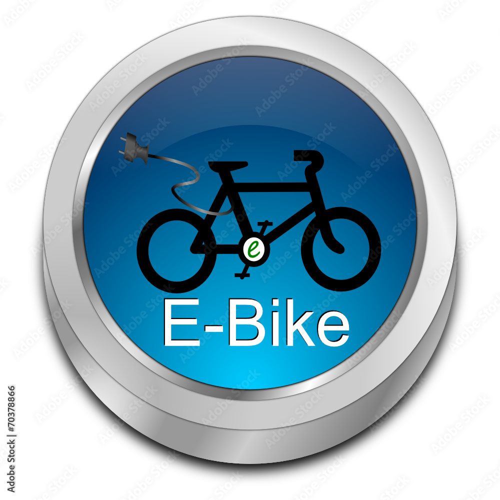 Wall mural E-Bike Button