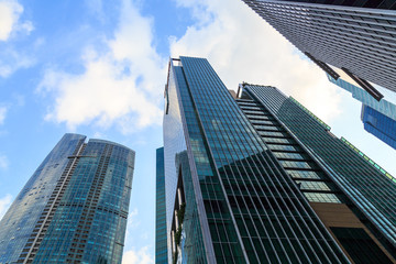 Fototapeta na wymiar Buildings in Singapore city