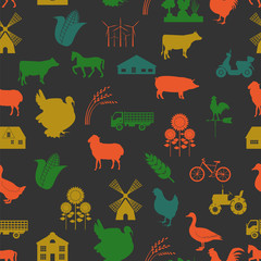 Agriculture background, seamless