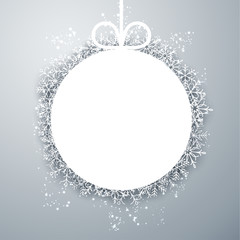 Christmas ball light abstract background.