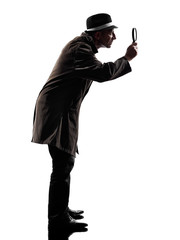 detective man criminal investigations  silhouette