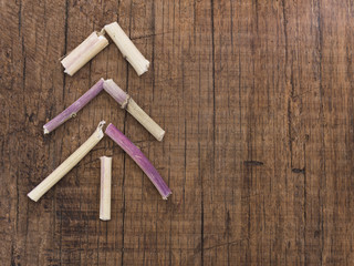 Xmas tree made of braches