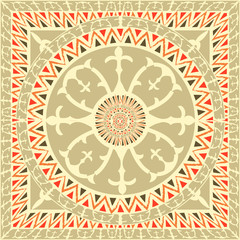 Russian square ornament