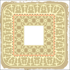 Russian square ornament