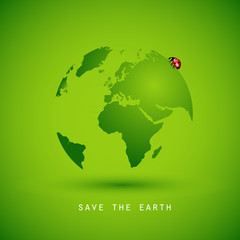 save the earth grün