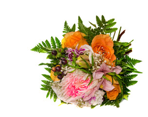 bunter blumenstraus, hochzeitsstraus, brautstrauß