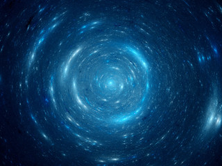 Center of blue spiral galaxy © sakkmesterke