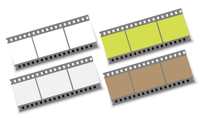 Blank grained film strips