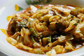 野菜のキムチ炒め