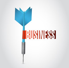 business dart sign illustration