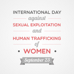 Day Against Sexual Exploitation And Human Trafficking Of Women