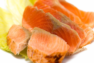 炙りサーモンの刺身