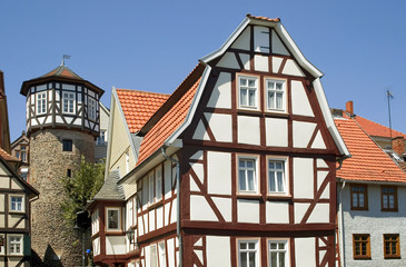 Fototapeta na wymiar Altstadt von Lauterbach in Hessen