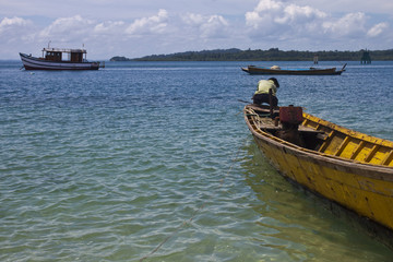Traditional boats  at Andaman Islands, India