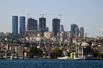 Obraz premium Development in growing Istanbul, Turkey