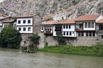 Fototapeta na wymiar Traditional Ottoman houses in Amasya, Turkey
