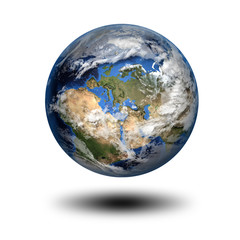 3D image of planet Earth