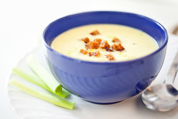 Lauchcremesuppe