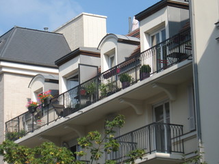 Fototapeta na wymiar Résidence neuve - appartements avec balcons