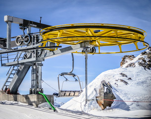 Ski lift wheel