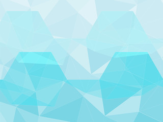 light blue polygon geometric abstract background
