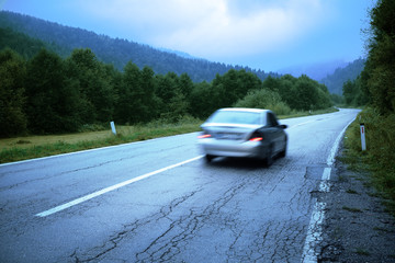 Car Motion Blur, Montenegro