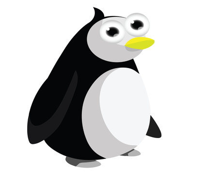 Funny penguin cartoon