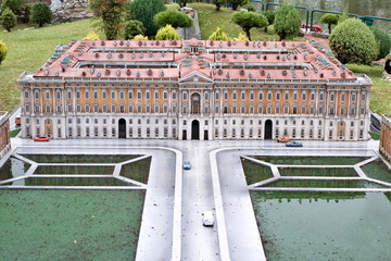Caserta's Royal Palace, Italy in Miniature Park, Rimini - obrazy, fototapety, plakaty