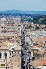 Rome aerial view from Vittorio Emanuele monument