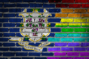 Dark brick wall - LGBT rights - Connecticut