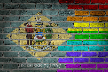 Dark brick wall - LGBT rights - Delaware