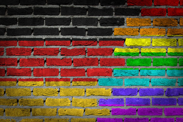 Dark brick wall - LGBT rights - Germany