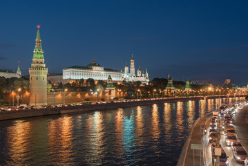 Fototapeta premium the Moscow Kremlin and the waterfront. Moscow. Russia
