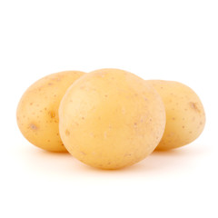 new potato tuber isolated on white background cutout
