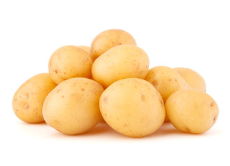new potato tuber isolated on white background cutout