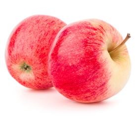Red apple isolated on white background cutout