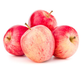 Red apple isolated on white background cutout
