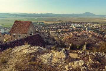 Ruins of Rasnov citadel, Transylvania, Romania