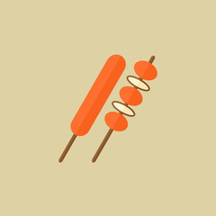 BBQ. Food Flat Icon