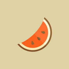 Watermelon. Food Flat Icon