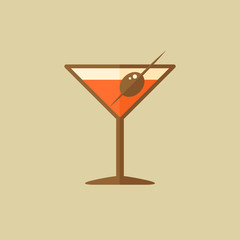 Martini. Food Flat Icon
