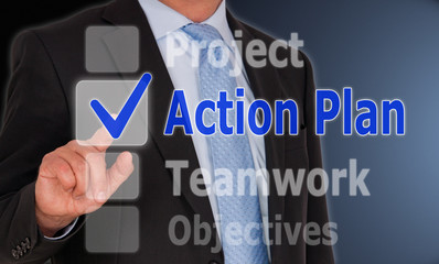 Businessman with Action Plan