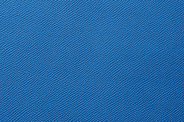 Closeup of seamless blue leather texture