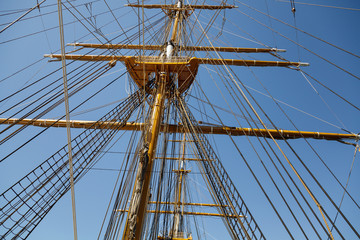 Fototapeta premium Elements of equipment of a yacht.