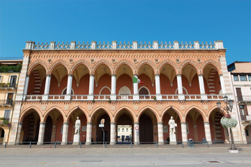 Fototapeta na wymiar Padua - The Venetian palace neart the Prato della Vale.